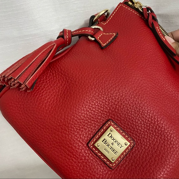 Dooney & Bourke Bags Dooney Bourke Pebble Grain Tassel Shoulder Bag